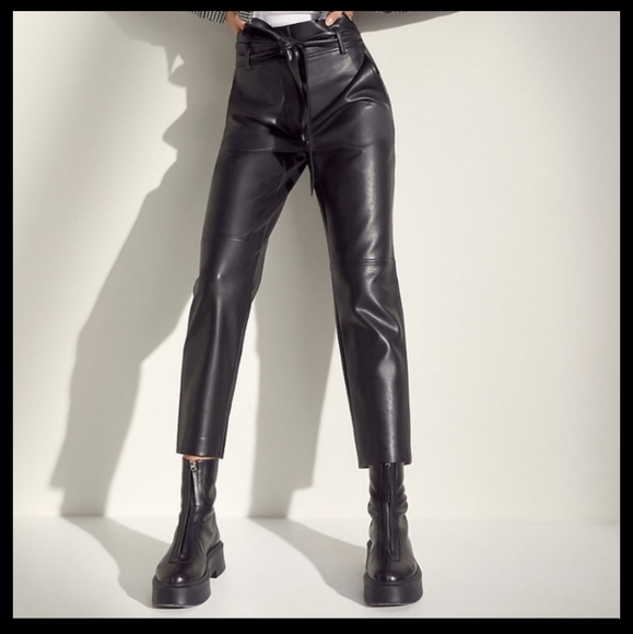 Babaton Pants - SALE 🚨Babaton Vegan leather belted Pant